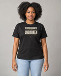 Model wearing the Descendants of the Unbroken Tee
