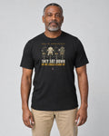 Model wearing the Greensboro 1960 They Sat Down Tee